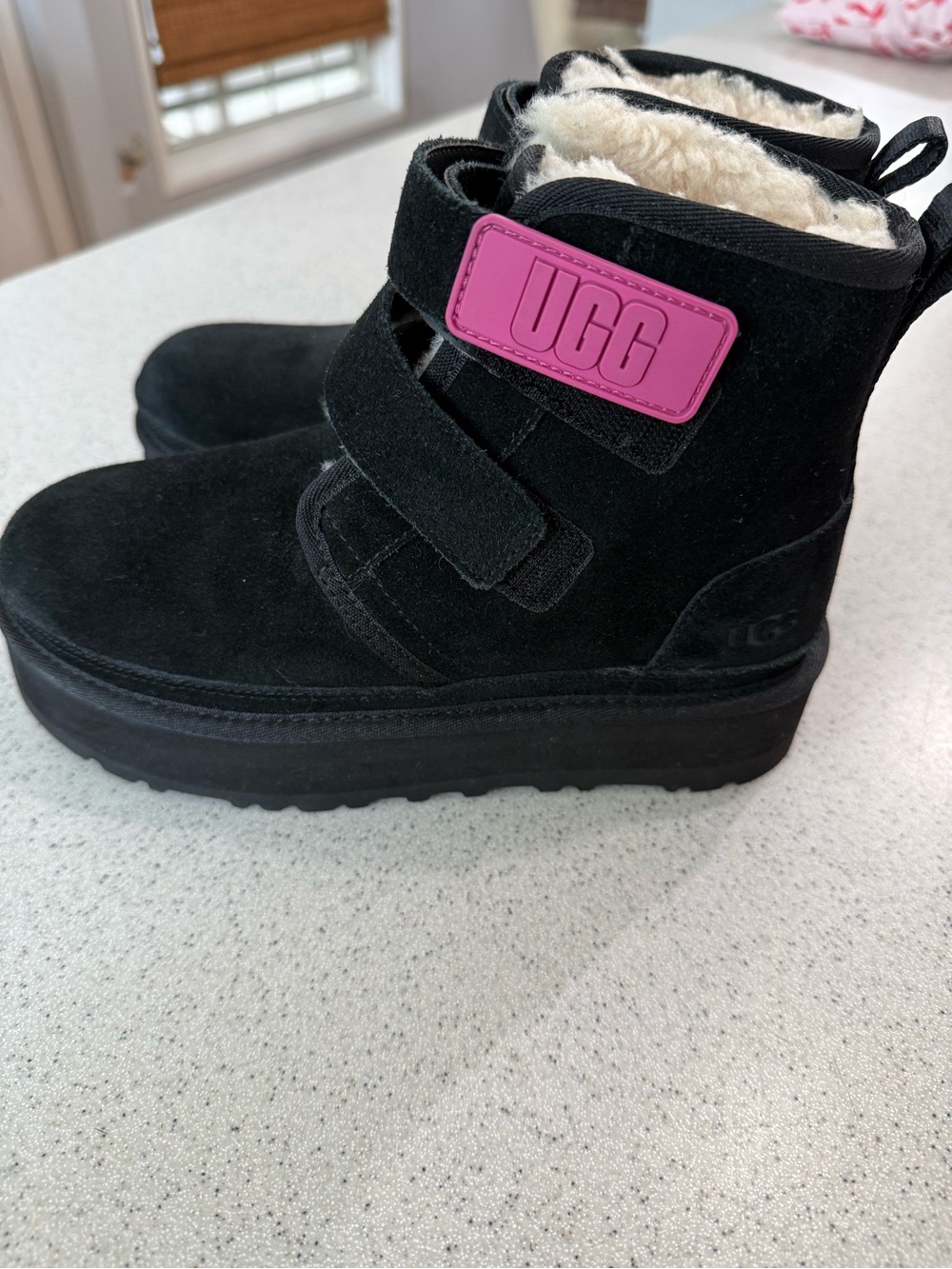 UGG kids platform boots